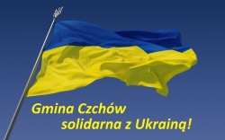 Flaga Ukrainy. Gmina Czchów solidarna z Ukrainą